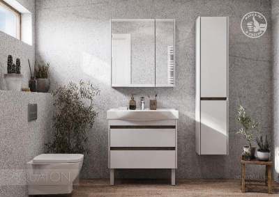 Тумба под раковину AQUATON Нортон 80 белая 1A248901NT010 фото в интернет-магазине Русалия