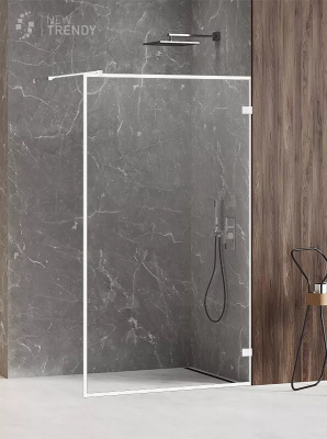Душевое ограждение NEW TRENDY AVEXA WHITE 80x200 EXK-3003 (белый) фото в интернет-магазине Русалия