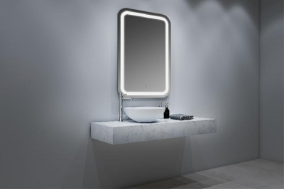 Зеркало Стиль 500х800 с сенсорным выключателем, на подложке (CS00080496) фото в интернет-магазине Русалия