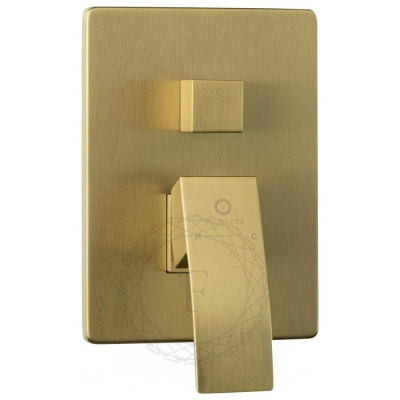 Душевая система встраиваемая FILARETE Waterfall FL1012MG, матовое золото фото в интернет-магазине Русалия