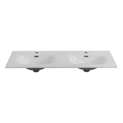 Керамическая раковина с двумя чашами BB-8099-120-2, 1210x460x170 Belbagno фото в интернет-магазине Русалия