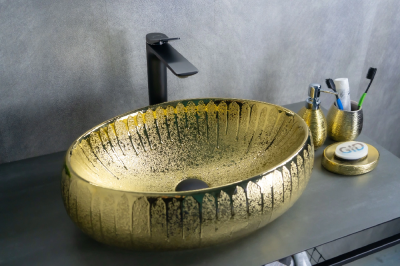 Раковина накладная Gid 9030g фото в интернет-магазине Русалия