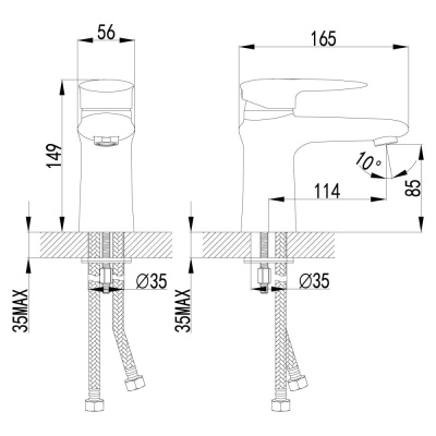 Смеситель для раковины Lemark Status (LM4406C) фото в интернет-магазине Русалия