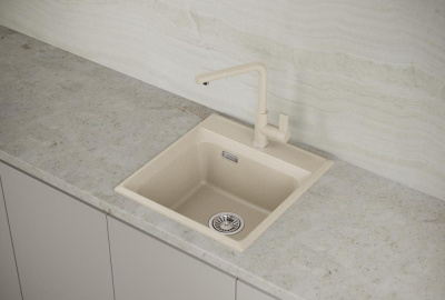 Мойка кухонная Point Мисти 46 светло-бежевый фото в интернет-магазине Русалия