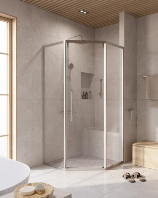 Душевой уголок CEZARES RELAX-304-P-1-100-C-CR фото в интернет-магазине Русалия