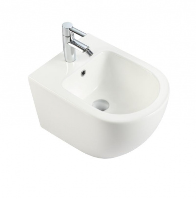 BILBAO BIDE Биде подвесное белое с отверстием под смеситель, IBERICA BLANCA фото в интернет-магазине Русалия