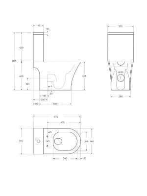 Унитаз BB2801CP-TOR/SC с сиденьем и с бачком BB2801T ACQUA-TOR Belbagno фото в интернет-магазине Русалия