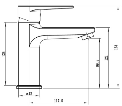 Смеситель для раковины ESKO Budapest (BT26M) фото в интернет-магазине Русалия