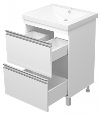 Тумба Ингрид 60 с раковиной Misty Алиса 58 Misty фото в интернет-магазине Русалия