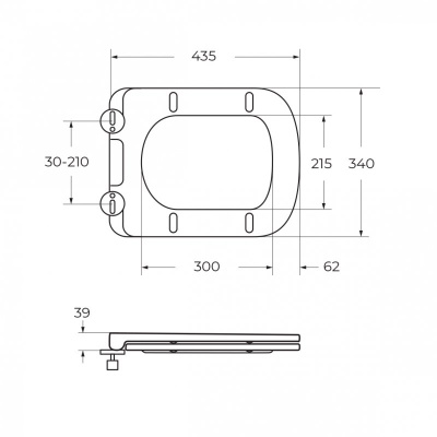 Унитаз подвесной безободковый DUE-TOR BB5171CH-TOR/SC Торнадо с сиденьем-микролифт Belbagno фото в интернет-магазине Русалия