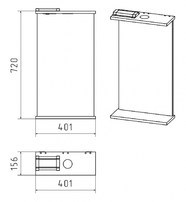 Зеркало Магнолия 40 Э-Маг02040-01Св Misty фото в интернет-магазине Русалия