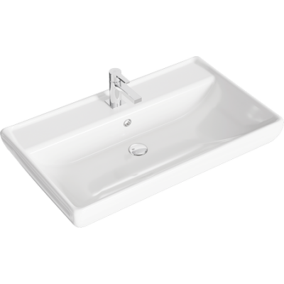 Подвесная тумба 80 Neo белый NEO01081 + умывальник Дрея Q80 192185 Aqwella фото в интернет-магазине Русалия