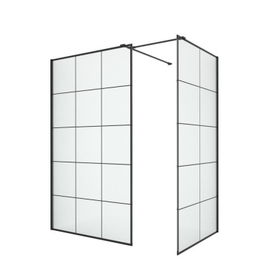 Душевое ограждение NEW TRENDY NEW MODUS BLACK 140x120x200 EXK-5649 (черный) фото в интернет-магазине Русалия