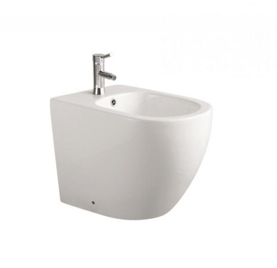 Биде напольное AQUATEK ЕВРОПА AQ1017-00 560*360*410 мм, цвет белый фото в интернет-магазине Русалия