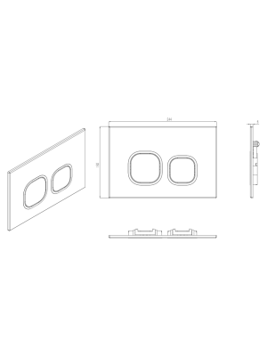 BAMBERG 545 BL Инсталляция для унитаза. Черная кнопка WeltWasser фото в интернет-магазине Русалия
