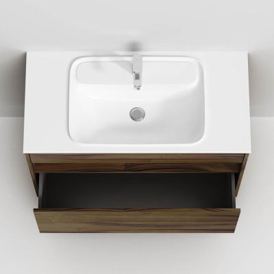 M8FFUX1001OF Func, База с нишей, 1 ящик (pull-out), 100 см, цвет дерево текстурир-ое Am.Pm фото в интернет-магазине Русалия