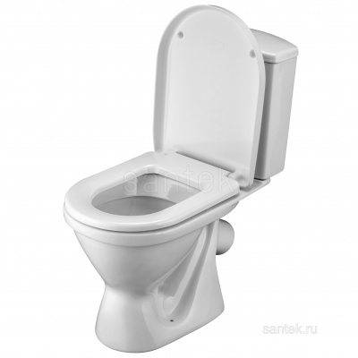 Унитаз - компакт с сиденьем дюропласт Алькор 1WH302140 Сантек фото в интернет-магазине Русалия