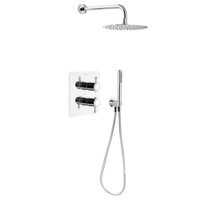 Встраиваемая термостатическая душевая система с тропическим душем и душевым комплектом ODISEA K3987021 Ramon Soler фото в интернет-магазине Русалия