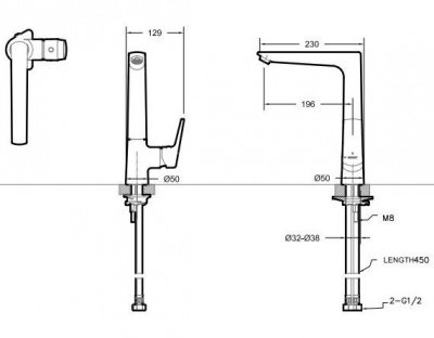 Смеситель для кухни Real F7121179CP-2-RUS Bravat фото в интернет-магазине Русалия