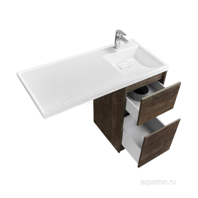 Тумба под раковину AQUATON Лондри 40 Дуб Кантри без фасада 1A267001LHDY0 фото в интернет-магазине Русалия