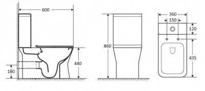 Унитаз ELLERO напольный безободковый Cerutti SPA CT8458 фото в интернет-магазине Русалия