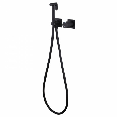 Смеситель ABBER Rund AF8725B с гигиеническим душем, черный матовый фото в интернет-магазине Русалия