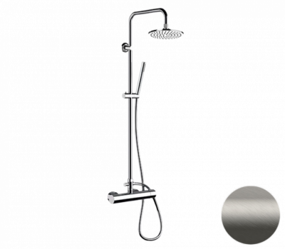 Душевая система Remer Minimal N37RX7MMM20NPO, никель матовый брашированный фото в интернет-магазине Русалия