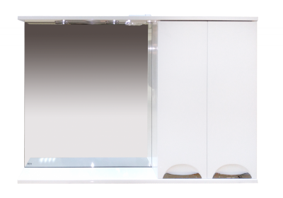 Зеркальный шкаф Куба 120 правый П-Куб-01120-011П Misty фото в интернет-магазине Русалия