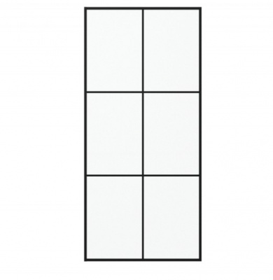 Душевая перегородка Blackline 90 BG090.5413B черный профиль Bravat фото в интернет-магазине Русалия