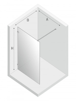 Душевое ограждение NEW TRENDY AVEXA WHITE 50x200 EXK-2926 (белый) фото в интернет-магазине Русалия