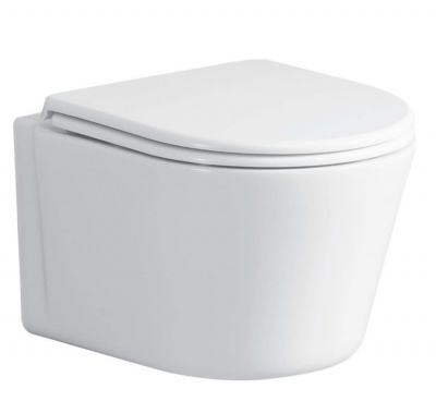 Унитаз SANTA Aria подвесной безободковый широкий Ceruttispa CT9666 (485х410х355) фото в интернет-магазине Русалия