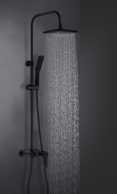 Душевая система ESKO со смесителем (ST200Black) фото в интернет-магазине Русалия
