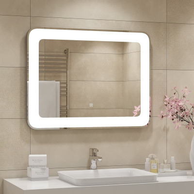 Зеркало с подсветкой Velvette 800x600 ЗЛП225 Continent фото в интернет-магазине Русалия