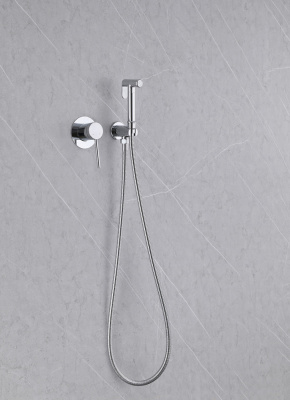 Смеситель ABBER Emotion AF8825 с гигиеническим душем, хром фото в интернет-магазине Русалия