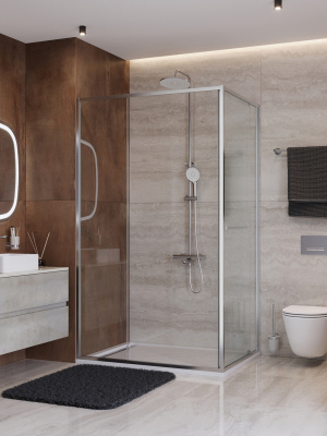 Душевой уголок CEZARES LUX-AH-FS-11-120/90-C-CR фото в интернет-магазине Русалия