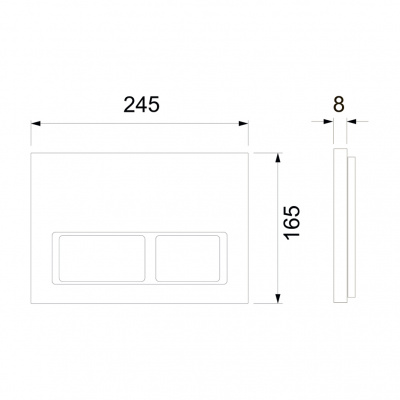 Комплект 4 в 1 инсталляция для подвесного унитаза TECEspring с черной клавишей К955202 TECE фото в интернет-магазине Русалия