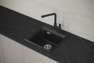 Мойка кухонная Point Мисти 46 черный фото в интернет-магазине Русалия