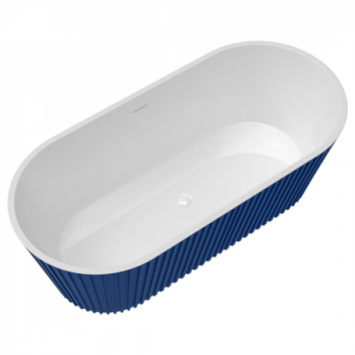 Ванна отдельностоящая акриловая Delice Caresse 170х80 синяя матовая DLR440101Bu фото в интернет-магазине Русалия