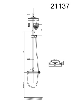 Душевая система DK Bayern Potsdam (DA2113701B09) фото в интернет-магазине Русалия