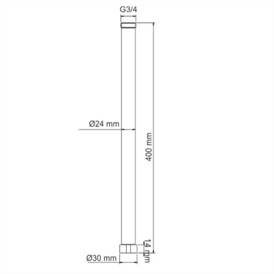 A133 Удлинитель для душевого комплекта Wasserkraft фото в интернет-магазине Русалия