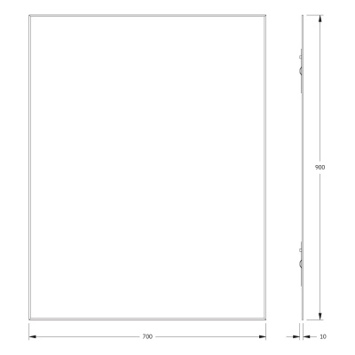 Зеркало настенное с фацетом Standard EVOFORM 70x90 см, BY 0226 фото в интернет-магазине Русалия