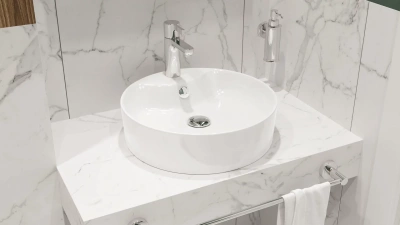 Раковина накладная круглая Best Shelf BST43SLWB01SH Sanita Luxe фото в интернет-магазине Русалия