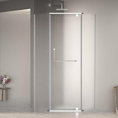 Душевой уголок RGW PA-081 1200x1200, профиль хром, стекло матовое-сатинат фото в интернет-магазине Русалия