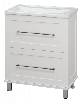 Тумба Марта 70 (белая) с раковиной Misty EVVA 70 Misty фото в интернет-магазине Русалия