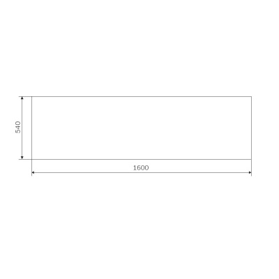 W93A-160-070W-P Gem, панель фронтальная 160x70 фото в интернет-магазине Русалия
