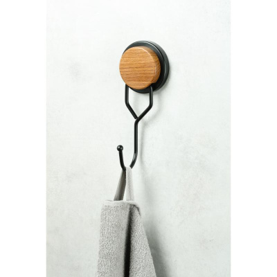 Крючок для ванной FIXSEN MAGIC WOOD FX-46005, черный/коричневый фото в интернет-магазине Русалия