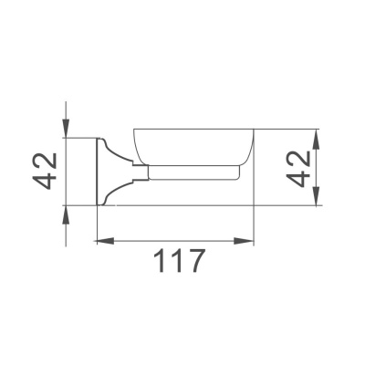 Мыльница Haiba HB8502, хром фото в интернет-магазине Русалия