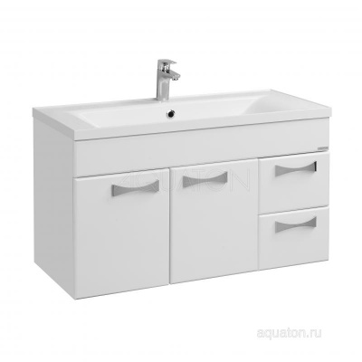 Тумба под раковину AQUATON Диор 100 белый 1A167701DR010 фото в интернет-магазине Русалия