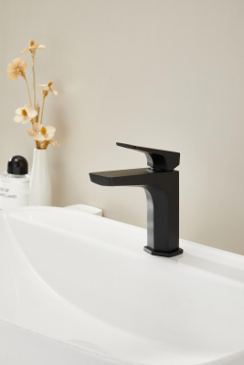 Смеситель для раковины HAIBA черный (HB10726-7) фото в интернет-магазине Русалия