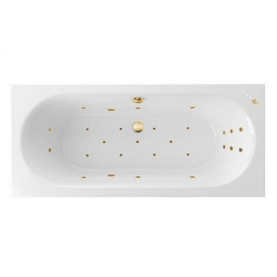 Гидромассажная ванна EXCELLENT Oceana 160x75 "ULTRA" (золото) WAEX.OCE16.ULTRA.GL фото в интернет-магазине Русалия